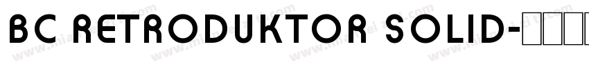 BC Retroduktor SOLID字体转换